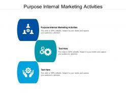 Purpose internal marketing activities ppt powerpoint presentation slides show cpb