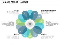 Purpose market research ppt powerpoint presentation slides maker cpb