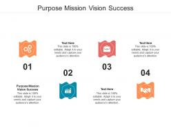 Purpose mission vision success ppt powerpoint presentation rules cpb