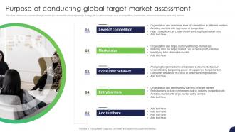 Purpose Of Conducting Global Target Market Assessment Strategy For Target Market Assessment