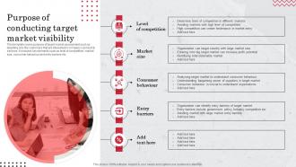 Purpose Of Conducting Target Market Visibility Target Market Definition Examples Strategies And Analysis