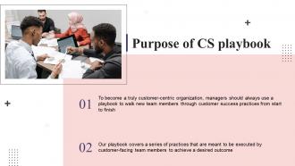 Purpose Of CS Playbook Ppt Slides Background Image Layout