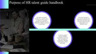 Purpose Of Hr Talent Guide Handbook Definitive Guide To Employee Acquisition For Hr Professional