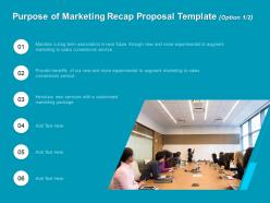 Purpose Of Marketing Recap Proposal Template R258 Ppt File Format Ideas