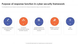 Purpose Of Response Function In Cyber Security Framework