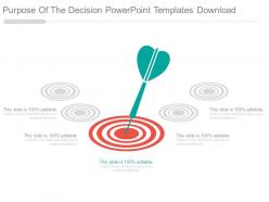Purpose of the decision powerpoint templates download