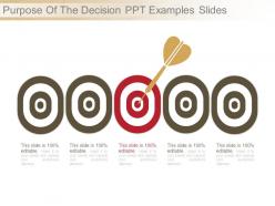 Purpose of the decision ppt examples slides