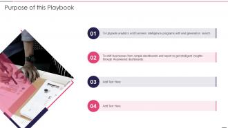 Purpose Of This Playbook Governed Data And Analytic Quality Playbook