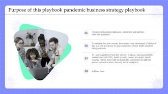 Purpose Of This Playbook Pandemic Business Pandemic Business Strategy Playbook