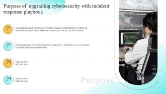 Purpose Of Upgrading Cybersecurity With Incident Response Playbook