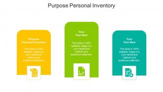Purpose personal inventory ppt powerpoint presentation show graphics example cpb