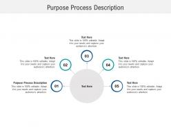 Purpose process description ppt powerpoint presentation professional files cpb