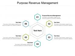 Purpose revenue management ppt powerpoint presentation diagrams cpb