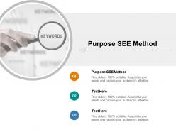 Purpose see method ppt powerpoint presentation gallery objects cpb