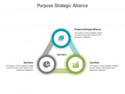 Purpose strategic alliance ppt powerpoint presentation outline brochure cpb