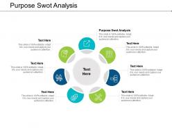 Purpose swot analysis ppt powerpoint presentation infographics samples cpb