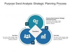 Purpose swot analysis strategic planning process ppt powerpoint presentation ideas visual cpb