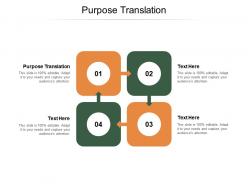 Purpose translation ppt powerpoint presentation infographics templates cpb