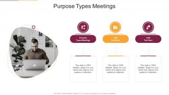 Purpose Types Meetings In Powerpoint And Google Slides Cpb