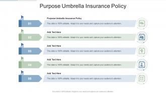 Purpose Umbrella Insurance Policy In Powerpoint And Google Slides Cpb