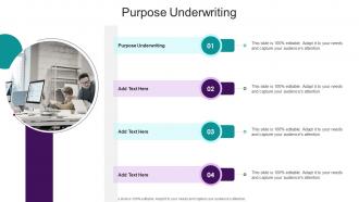 Purpose Underwriting In Powerpoint And Google Slides Cpb