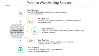 Purpose web hosting services ppt powerpoint presentation outline format cpb