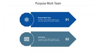 Purpose work team ppt powerpoint presentation infographic template icon cpb
