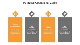 Purposes operational goals ppt powerpoint presentation icon brochure cpb