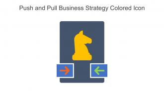 Push And Pull Business Strategy Colored Icon In Powerpoint Pptx Png And Editable Eps Format