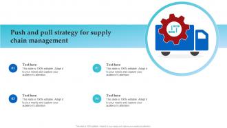 Push And Pull Strategy For Supply Chain Management