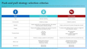 Push And Pull Strategy Selection Criterias