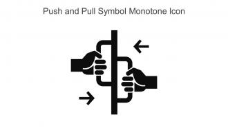 Push And Pull Symbol Monotone Icon In Powerpoint Pptx Png And Editable Eps Format