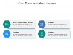Push communication process ppt powerpoint presentation file topics cpb
