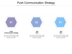 Push communication strategy ppt powerpoint presentation layouts design templates cpb