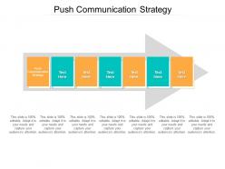 Push communication strategy ppt powerpoint presentation styles example cpb