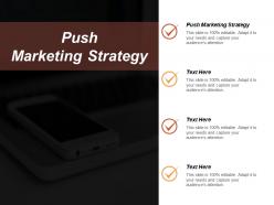 Push marketing strategy ppt powerpoint presentation file elements cpb