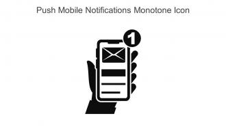 Push Mobile Notifications Monotone Icon In Powerpoint Pptx Png And Editable Eps Format