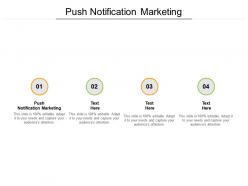 Push notification marketing ppt powerpoint presentation ideas portrait cpb