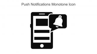 Push Notifications Monotone Icon In Powerpoint Pptx Png And Editable Eps Format