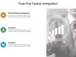 Push pull factors immigration ppt powerpoint presentation pictures information cpb