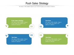 Push sales strategy ppt powerpoint presentation file images cpb