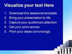 Pushing graph up business powerpoint templates and powerpoint backgrounds 0811