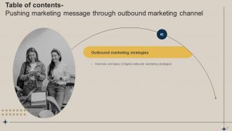 Pushing Marketing Message Through Outbound Marketing Channel MKT CD V Multipurpose Customizable