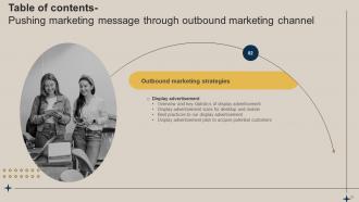 Pushing Marketing Message Through Outbound Marketing Channel MKT CD V Image Compatible