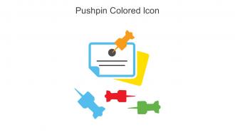Pushpin Colored Icon in powerpoint pptx png and editable eps format