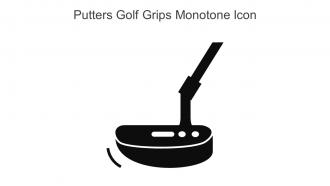 Putters Golf Grips Monotone Icon In Powerpoint Pptx Png And Editable Eps Format