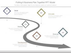 Putting a business plan together ppt model