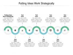 Putting ideas work strategically ppt powerpoint presentation infographic graphics design cpb