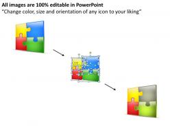 33048914 style puzzles matrix 1 piece powerpoint presentation diagram infographic slide