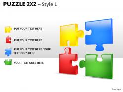Puzzle 2x2 Style 1 PPT 2